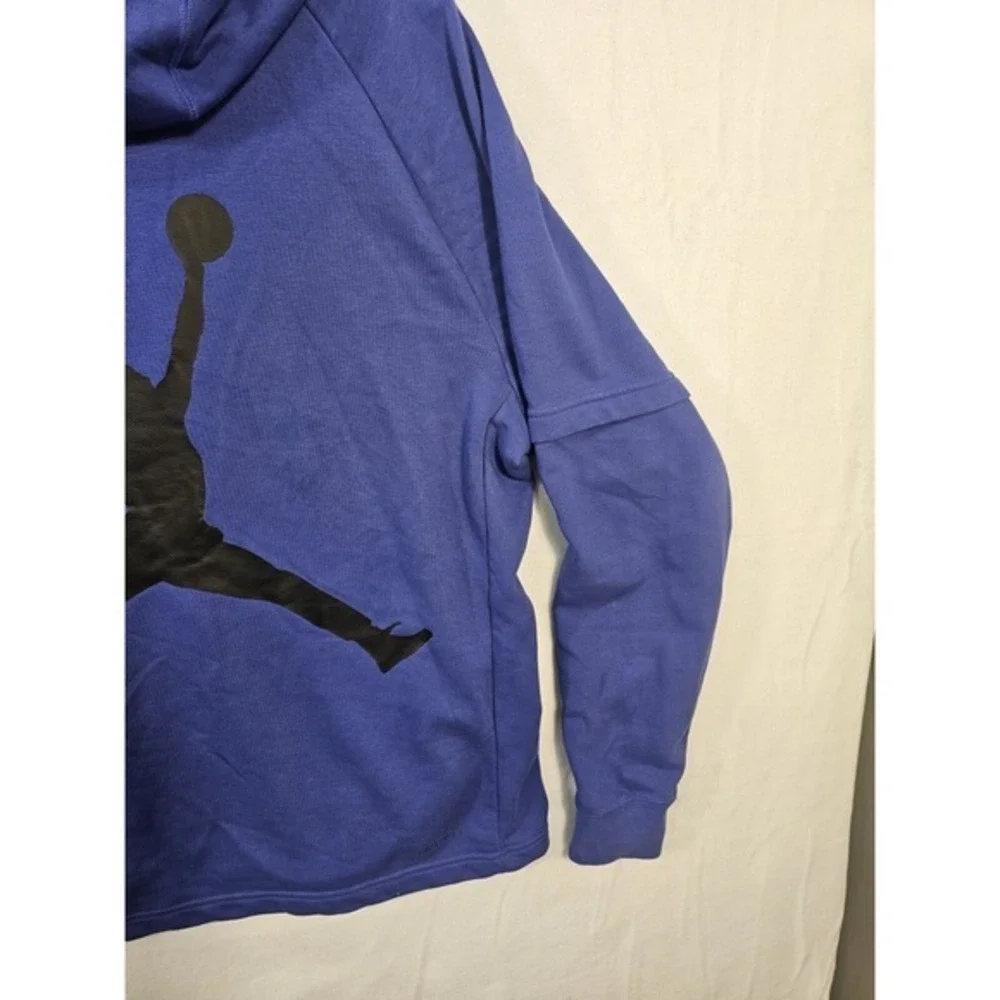 NIKE JORDAN 23 ALPHA MEN'S DRI FIT HOODIE LONG SLEEVE‎ SWEATER LARGE PURPLE K031